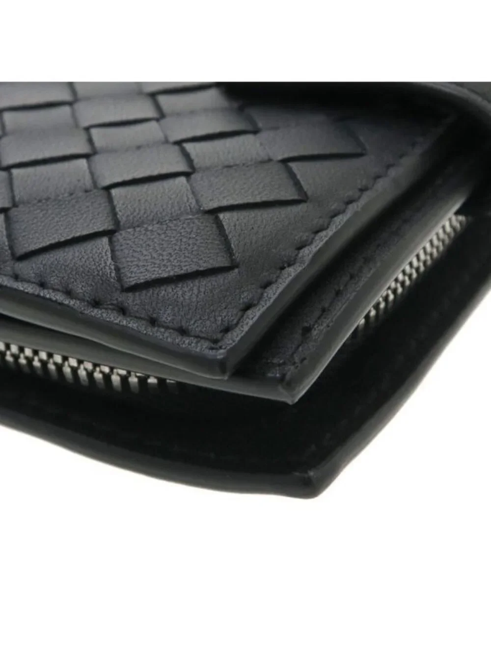 Bottega Veneta Intrecciato Bifold Compact Wallet Vintage
